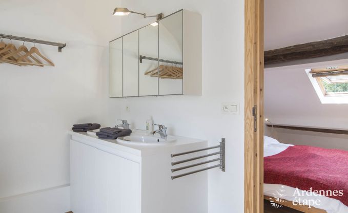 Cottage in Redu, Ardennen, 7 slaapkamers, 6 badkamers, 15 personen, noords bad, biljart, privé tuin, terras, oplaadpunt voor elektrische auto's