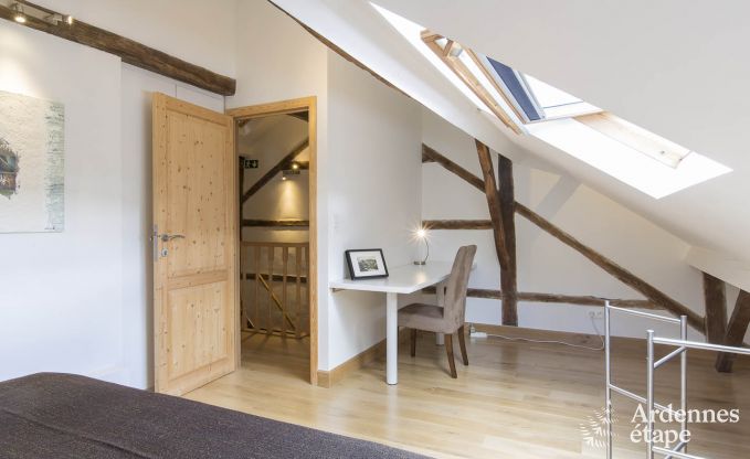 Cottage in Redu, Ardennen, 7 slaapkamers, 6 badkamers, 15 personen, noords bad, biljart, privé tuin, terras, oplaadpunt voor elektrische auto's