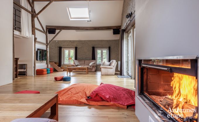 Charmante, ruime en hondvriendelijke cottage in Redu voor 17 personen