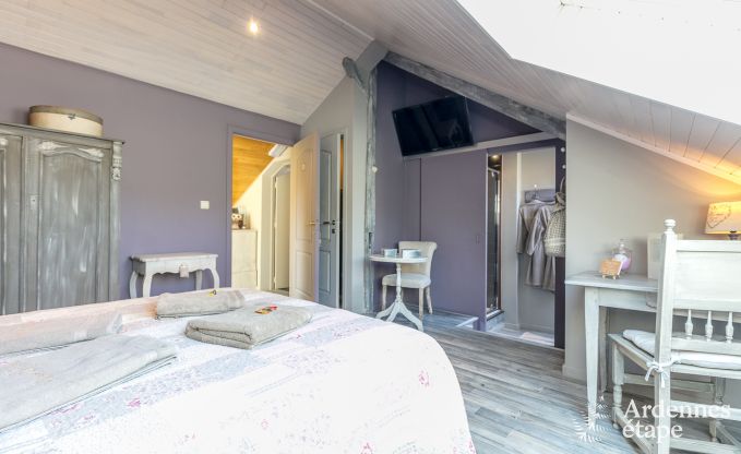 Luxe villa in Redu, Ardennen, 9 personen, buitenzwembad, sauna, stoombad, binnen- en buitenjacuzzi, privtuin, volledige uitrusting