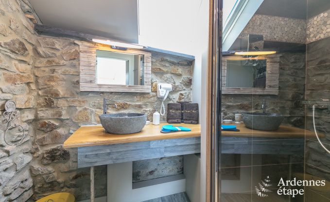 Luxe villa in Redu, Ardennen, 9 personen, buitenzwembad, sauna, stoombad, binnen- en buitenjacuzzi, privtuin, volledige uitrusting