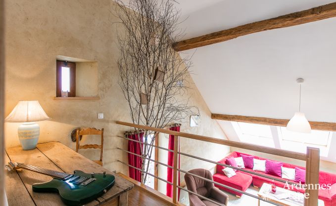 Vakantiehuis in Rendeux, Ardennen, 6 personen, 2 slaapkamers, privtuin, babyuitrusting, terras met barbecue