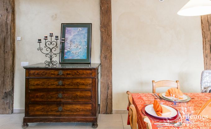 Vakantiehuis in Rendeux, Ardennen, 6 personen, 2 slaapkamers, privtuin, babyuitrusting, terras met barbecue