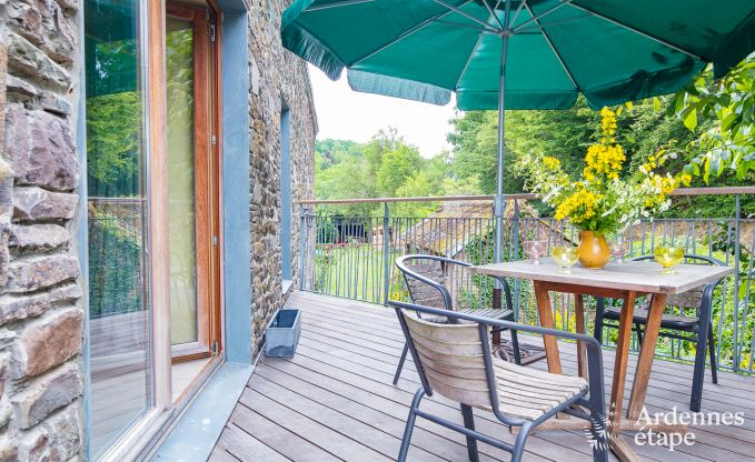 Vakantiehuis in Rendeux, Ardennen, 6 personen, 2 slaapkamers, privtuin, babyuitrusting, terras met barbecue