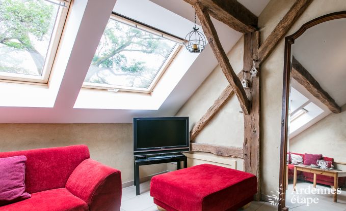 Vakantiehuis in Rendeux, Ardennen, 6 personen, 2 slaapkamers, privtuin, babyuitrusting, terras met barbecue