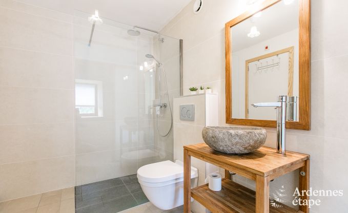 Vakantiehuis in Rendeux, Ardennen, 6 personen, 2 slaapkamers, privtuin, babyuitrusting, terras met barbecue