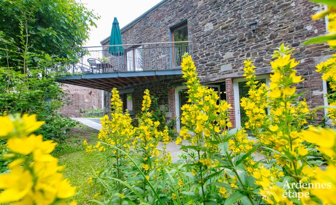 Vakantiehuis in Rendeux, Ardennen, 6 personen, 2 slaapkamers, privtuin, babyuitrusting, terras met barbecue