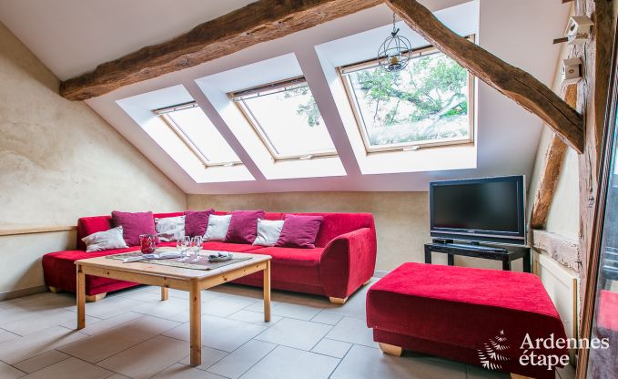 Vakantiehuis in Rendeux, Ardennen, 6 personen, 2 slaapkamers, privtuin, babyuitrusting, terras met barbecue