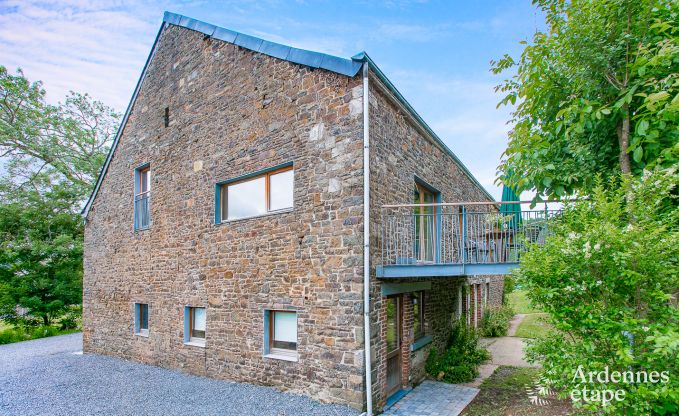 Vakantiehuis in Rendeux, Ardennen, 6 personen, 2 slaapkamers, privtuin, babyuitrusting, terras met barbecue