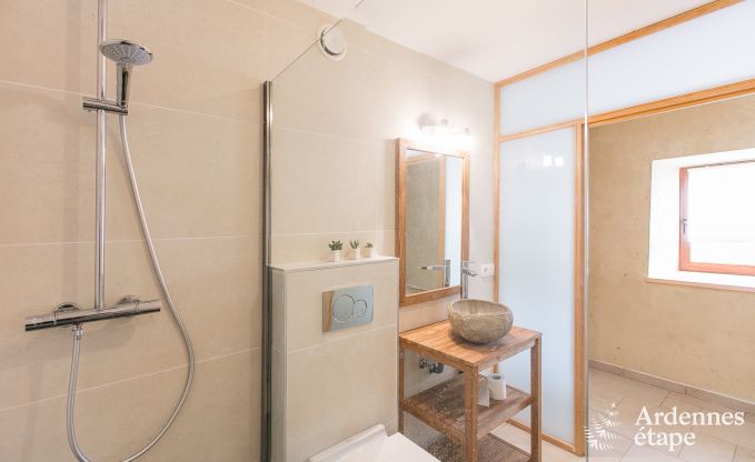 Vakantiehuis in Rendeux, Ardennen, 6 personen, 2 slaapkamers, privtuin, babyuitrusting, terras met barbecue