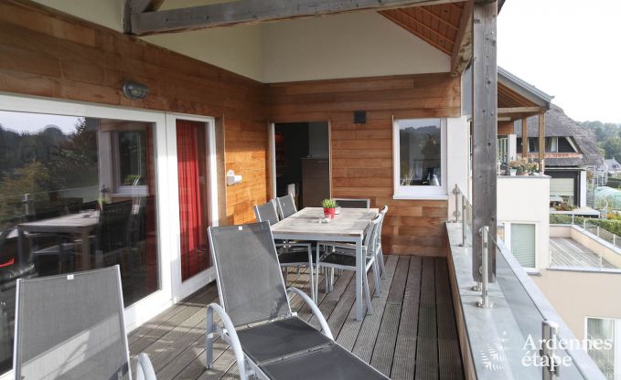 Luxe appartement voorzien van sauna en openhaard met grill in Robertville