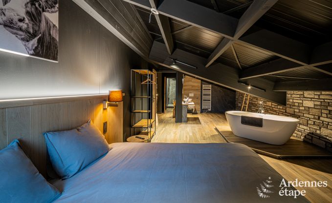 Moderne villa in Rochehaut: ruime accommodatie voor 12 personen met priv�tuin en hottub