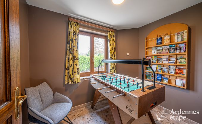 Gezellige vakantiewoning in Rochehaut: ideaal voor 9 personen. Met speelkamer en fietsenstalling