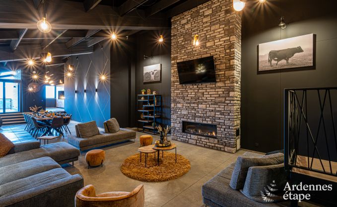 Luxe in Rochehaut: ruime accommodatie voor 14 personen met binnenzwembad en prachtig uitzicht