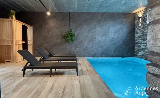 Luxe in Rochehaut: ruime accommodatie voor 14 personen met binnenzwembad en prachtig uitzicht
