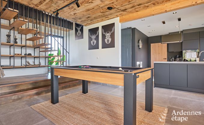 Vakantiewoning in Saint-Hubert: comfortabele accommodatie voor 6 personen met sauna, speelkamer en privtuin in de Ardennen