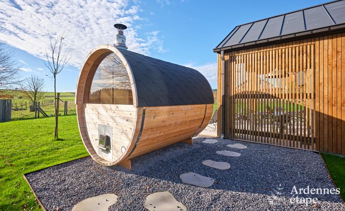 Vakantiewoning in Saint-Hubert: comfortabele accommodatie voor 6 personen met sauna, speelkamer en privtuin in de Ardennen