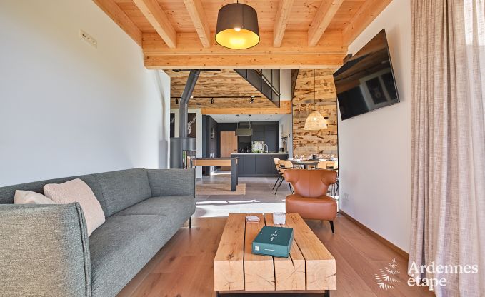 Vakantiewoning in Saint-Hubert: comfortabele accommodatie voor 6 personen met sauna, speelkamer en priv�tuin in de Ardennen