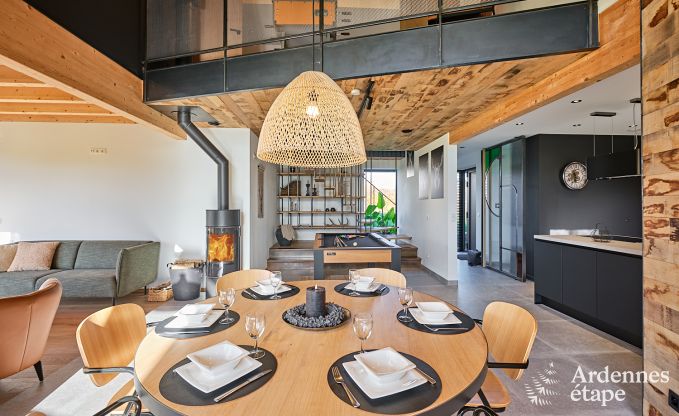 Vakantiewoning in Saint-Hubert: comfortabele accommodatie voor 6 personen met sauna, speelkamer en priv�tuin in de Ardennen