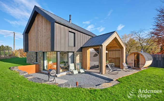 Vakantiewoning in Saint-Hubert: comfortabele accommodatie voor 6 personen met sauna, speelkamer en privtuin in de Ardennen