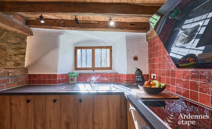 Charmante vakantiewoning in Saint-Vith voor 6 personen met sauna, priv�tuin en open haard