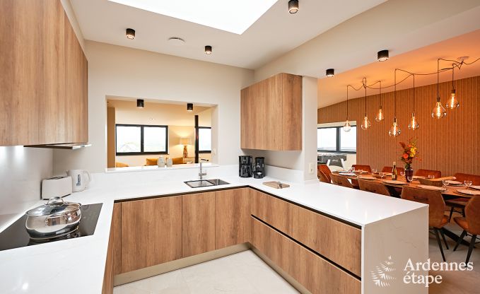 Ultramoderne villa in Somme-Leuze voor 12 personen met binnenzwembad, sauna en privtuin