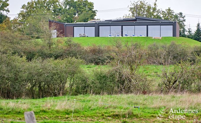 Ultramoderne villa in Somme-Leuze voor 12 personen met binnenzwembad, sauna en priv�tuin