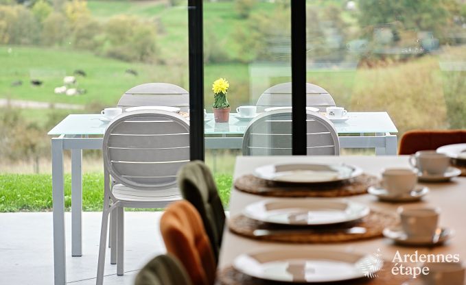 Ultramoderne villa in Somme-Leuze voor 12 personen met binnenzwembad, sauna en priv�tuin