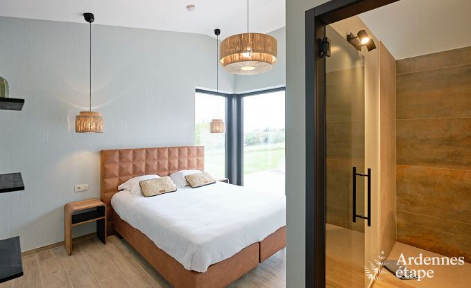 Ultramoderne villa in Somme-Leuze voor 12 personen met binnenzwembad, sauna en priv�tuin
