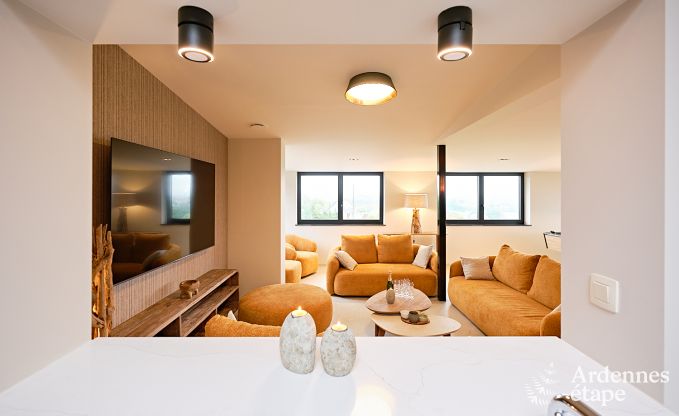 Ultramoderne villa in Somme-Leuze voor 12 personen met binnenzwembad, sauna en priv�tuin