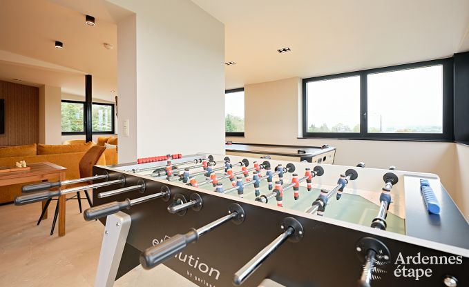 Ultramoderne villa in Somme-Leuze voor 12 personen met binnenzwembad, sauna en priv�tuin