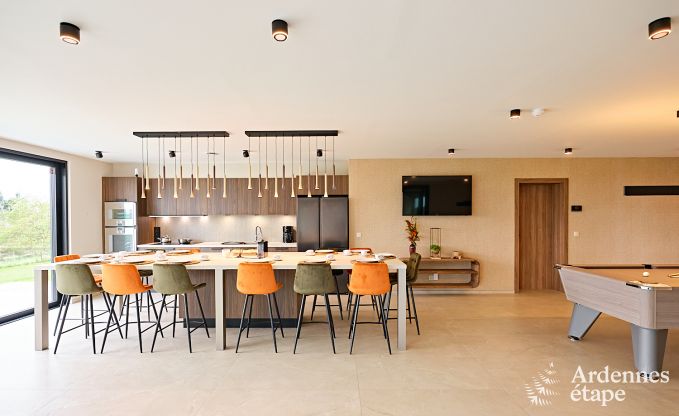 Ultramoderne villa in Somme-Leuze voor 12 personen met binnenzwembad, sauna en priv�tuin