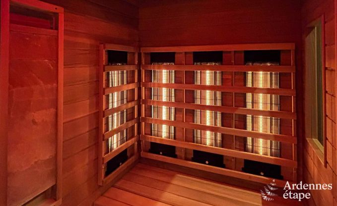 Ultramoderne villa in Somme-Leuze voor 12 personen met binnenzwembad, sauna en privtuin