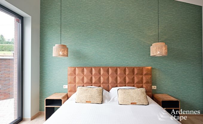 Ultramoderne villa in Somme-Leuze voor 12 personen met binnenzwembad, sauna en privtuin