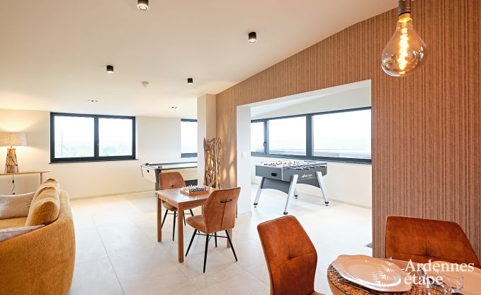 Ultramoderne villa in Somme-Leuze voor 12 personen met binnenzwembad, sauna en privtuin