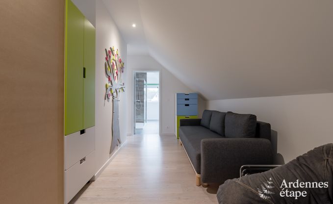 Ruime vakantiewoning voor 8 personen in Spa in de Ardennen: 4 slaapkamers, 2 badkamers en een priv�terras op 1 km van het stadscentrum.