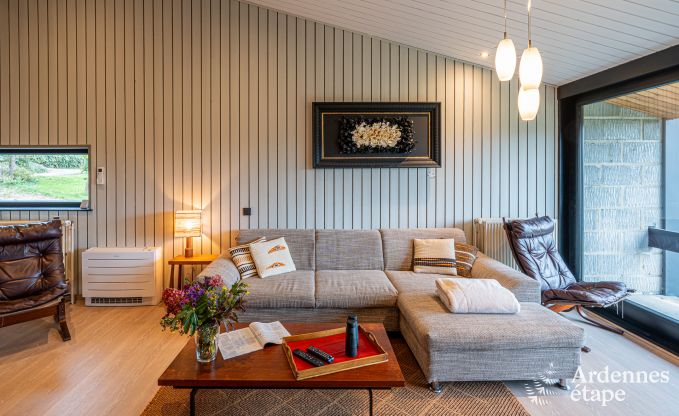 Chalet voor 4 personen in Stavelot met jacuzzi, houtkachel en privterras