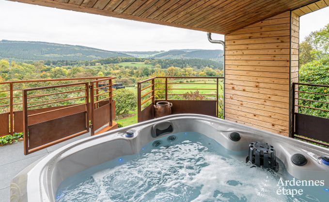Chalet voor 4 personen in Stavelot met jacuzzi, houtkachel en privterras