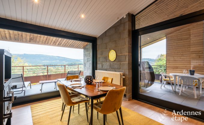 Chalet voor 4 personen in Stavelot met jacuzzi, houtkachel en privterras