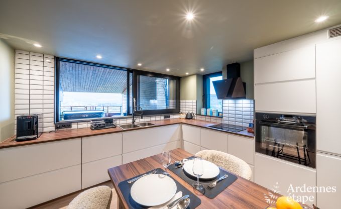 Chalet voor 4 personen in Stavelot met jacuzzi, houtkachel en privterras