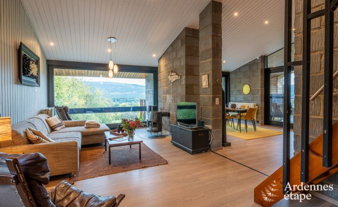Chalet voor 4 personen in Stavelot met jacuzzi, houtkachel en privterras