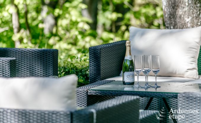 Luxe kasteel in Stavelot voor 8 met zwembad en tuin in de Hoge Venen