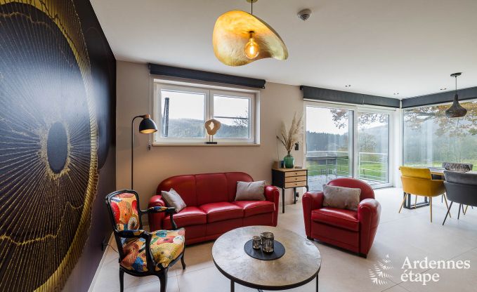 Vakantiehuis in Stavelot met jacuzzi en uitzicht voor 4 personen in de Ardennen