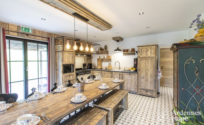 Vakantiehuis in Stavelot: verblijf in de Ardennen voor 10 personen met sauna en priv� tuin