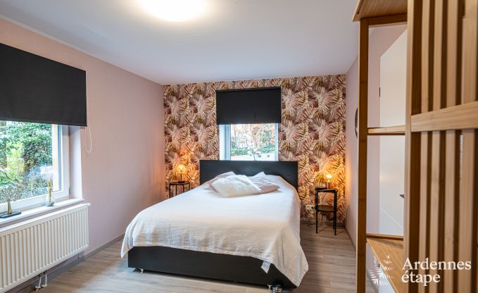 Comfortabele chalet voor 4 personen in Stoumont met 2 slaap- en badkamers outdoor jacuzzi en sauna