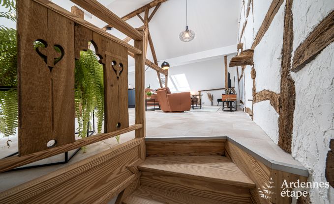 Comfortabele chalet voor 4 personen in Stoumont met 2 slaap- en badkamers outdoor jacuzzi en sauna