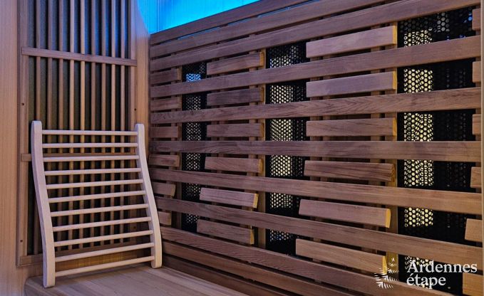 Ruime vakantiewoning voor 8 personen in Stoumont met 4 badkamers, priv�terras, sauna en speelruimte