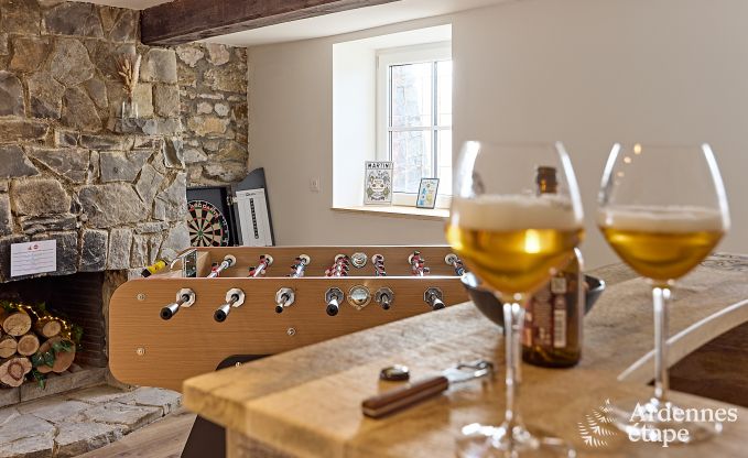 Ruime vakantiewoning voor 8 personen in Stoumont met 4 badkamers, priv�terras, sauna en speelruimte
