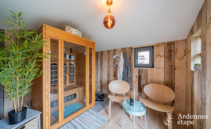 Modern en comfortabel chalet in Tenneville voor vier personen - met sauna, priv�tuin en nabijheid van Saint-Hubert
