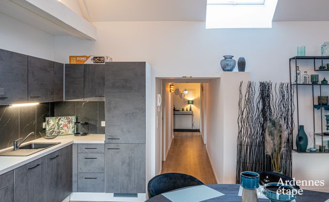 Ruime luxueuze loft in Trois-Ponts voor 5 personen met 2 slaapkamers, 2 badkamers, jacuzzi en priv�terras